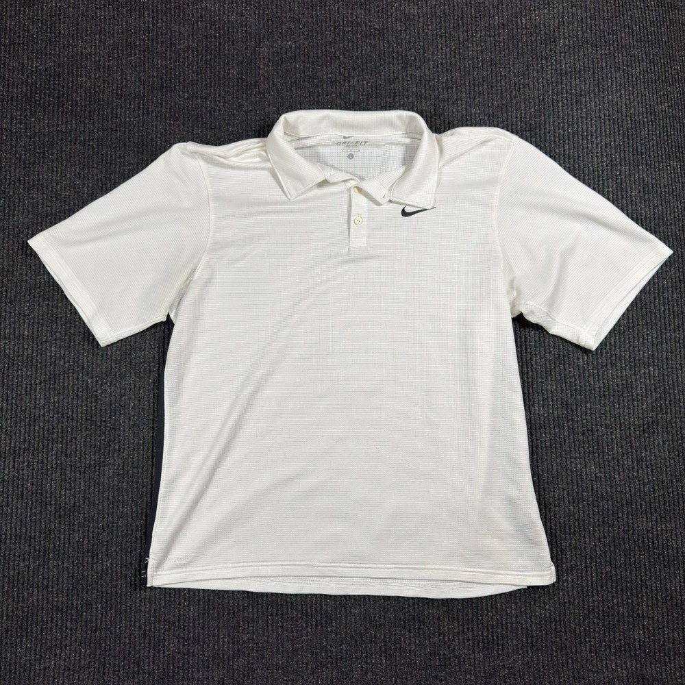 Nike Fit Men's Casual White Polo Shirt Size Large